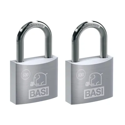Produktbild von BASI - Vorhangschloss - SET - 2x VHS 630 - 25 mm - Verschiedenschließend - 2x6300-2500
