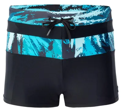Image de Aquawave - Short de bain pour hommes "Tahu" (IG1986) (Taille XL) (Noir/Vert marine)