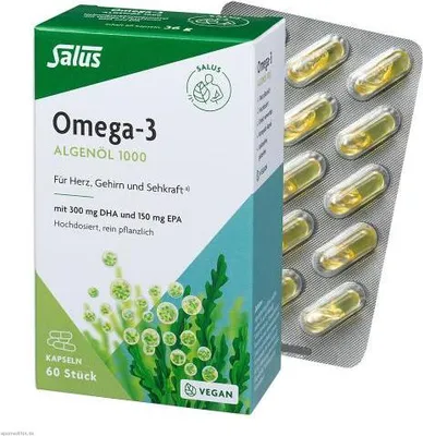 Obrázek produktu pro Omega-3 - Olej z mořských řas 1000 60 kapslí 36g