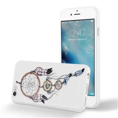 Immagine prodotto di Cadorabo custodia protettiva per Apple iPhone 6 / 6S con custodia bianca custodia per cellulare TPU custodia in silicone cover