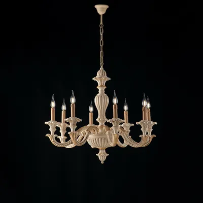 Obrázok produktu pre Shabby Chic Leonardo Luster Ivory Gold 8 svetiel E14