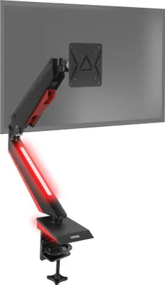 Produktbild von Duronic DMGM5X1 Monitorhalterung | Tischhalterung mit roter LED-Leuchte | 15-32 Monitor 8 kg Kapazität | VESA 75/100 | Höhenverstellbar| Gasspannungsregeleung | Neig, Schwenk und Rotierfunktion