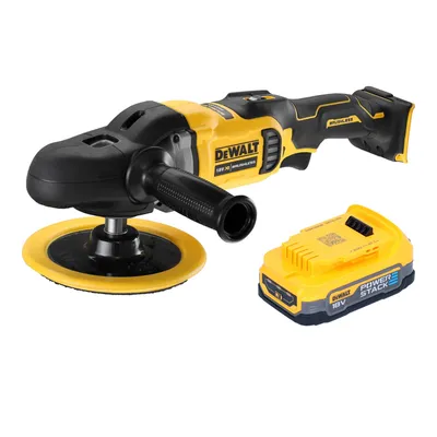 Produktbild von DeWalt DCM 849 N Akku Exzenter Poliermaschine 18 V 180 mm Brushless + 1x Powerstack Akku 1,7 Ah - ohne Ladegerät