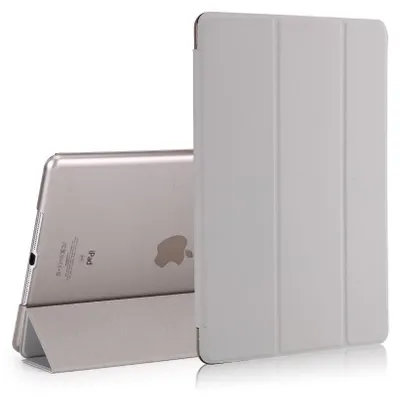 Produktbild von iPad 9.7 (2017/2018) Hülle - Tri-Fold Ständer Klapphülle mit Schlaf/Wach-Funktion - Grau