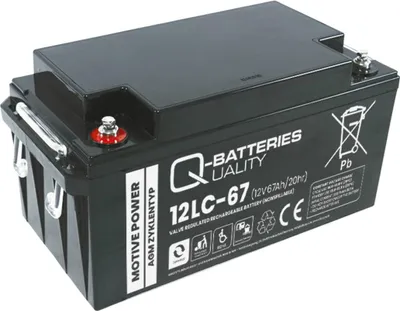 Produktbild von Q-Batteries 12LC-67 / 12V - 67Ah Blei Akku Zyklentyp AGM - Deep Cycle VRLA