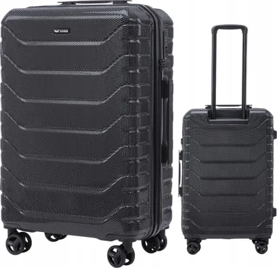 Produktbild von WINGS CRAKE Mittlerer Hartschalenkoffer, TSA, 100% Polycarbonat, Schwarz