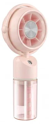 Produktbild von Avizar, Tragbarer Mini-Sprühventilator 3 Stufen Wiederaufladbar USB-C, Rosa
