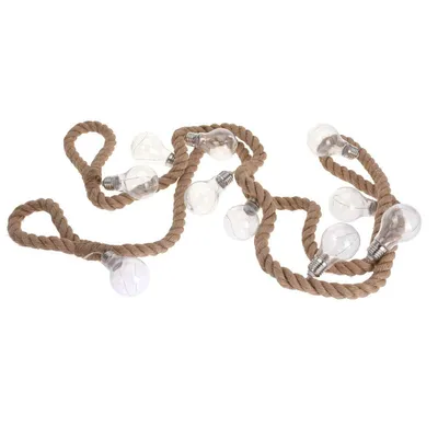 Image de Guirlande Jute Led Batterie Ambiance Chaleureuse Sans Fil - Decoration With Light