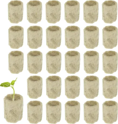 Produktbild von Famanu Steinwoll-Growmatten für Pflanzen - Set von 30 Stück