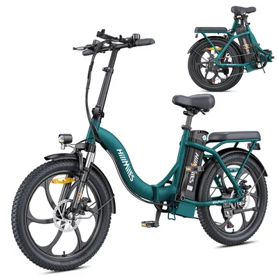 Produktbild von HillMiles E Bike, E-Bike Klapprad mit 36V 13Ah Akku bis zu 80-100km, 20 *3.0 Zoll, 7-Gang SHIMANO, 250W Motor & 25km/h MilePort 1
