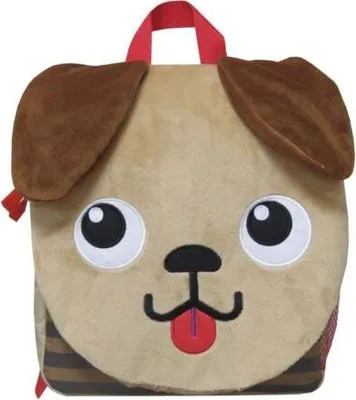 Produktbild von Hund Kinder Rucksack Kindergarten Plüsch Tasche Plüschrucksack Hunde Motiv