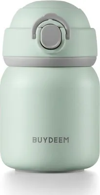 Zdjęcie produktu dla Termos BUYDEEM TAN200, 200 ml, zakrętka ze stałym zamknięciem, stal nierdzewna, zielony