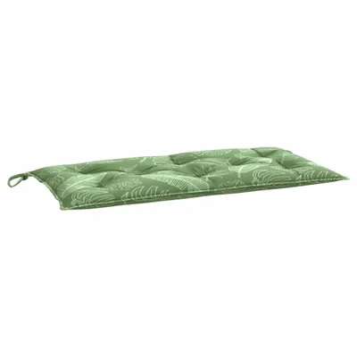 Immagine prodotto di vidaXL Cuscino per panca da giardino con motivo a foglie 100x50x7 cm Tessuto Oxford