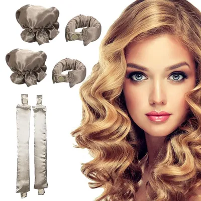 Imagen del producto de Kit de rizadores sin calor para crear hermosos rizos sin dañar el cabello