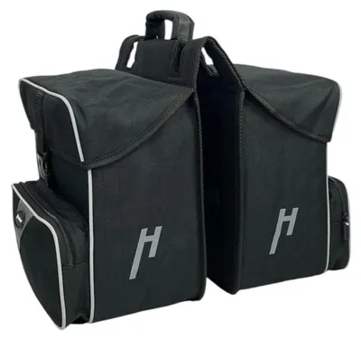 Produktbild von Haberland Doppeltasche Black Line 3.0 33l schwarz - flexible Gepäckträgertasc....