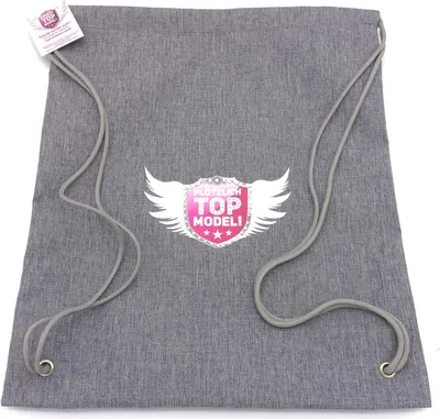 Produktbild von "Plötzlich Top Model" Kinder Sportbeutel (Grau)