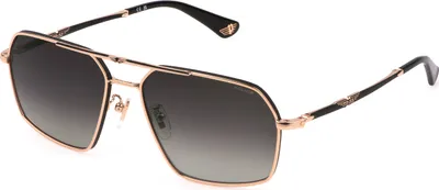 Immagine prodotto di Occhiali da sole da uomo Police SPLL86 302Y ORO ROSE+NERO OPACO 58/16/145