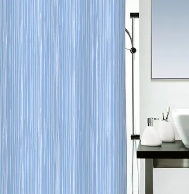 Produktbild von Spirella Duschvorhang Textil Minimalismus, vers. Designs Farbe: Raya ciel