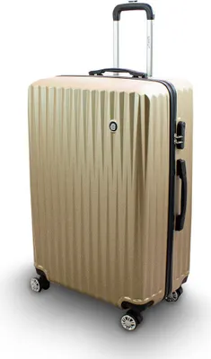 Produktbild von Barut Trolley Hartschalen Koffer Hartschalenkoffer Hardcase Größe XL - Modell General (Champagne) MS-17301