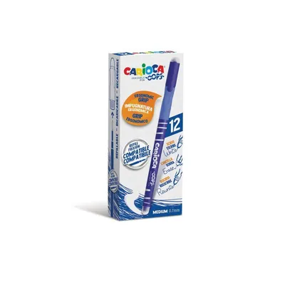 Immagine prodotto di Carioca 43039/02 penna gel Penna in gel con cappuccio Medio Blu 12 pz