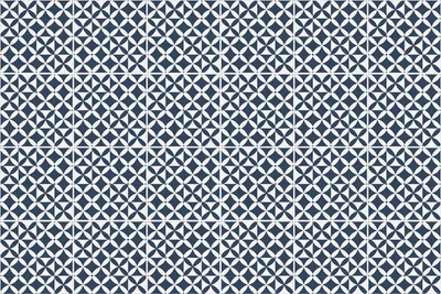 Produktbild von Fliesenaufkleber 15x15 cm – 24 Stück – Selbstklebend – Wasserfest – Pflegeleicht – Hitzebeständig – Für Küche & Bad – Geometrische Figuren in einem Raster