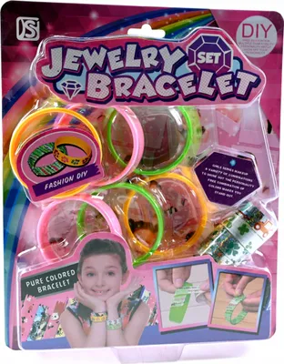 Produktbild von Kreatives Armband Bastelset für Kinder - 6 Armreifen & Deko-Tapes - Schmuck Selber Machen Set