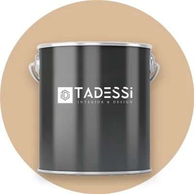 Produktbild von TADESSI Wandfarbe Beige - Vanillebeige - abwaschbare Innenfarbe matt - Dispersionsfarbe - Geruchsarm und Lösemittelfrei - 2,5 Liter Gebinde