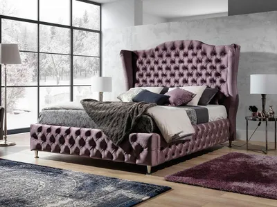 Obrázok produktu pre Kráľovská posteľ Chesterfield Manželské postele Spálňový nábytok 180x200cm Hotel