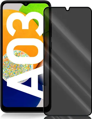 A smartphone screen protector is shown next to a smartphone.