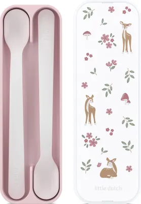 Produktbild von Mepal - Fütterlöffel Mio Little Dutch - Babylöffel - Kleinkind Fütterlöffel - Spülmaschinengeeignet & BPA frei - 2er Set - Fairy Garden