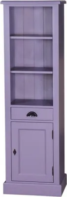 Produktbild von Casa Padrino Landhaus Stil Badezimmer Schrank Hochschrank mit Schublade - Bad Schrank Massivholz