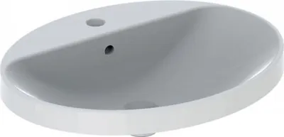 Produktbild von Geberit Geberit Einbauwaschtisch VariForm oval 600x480mm m HL m ÜL we