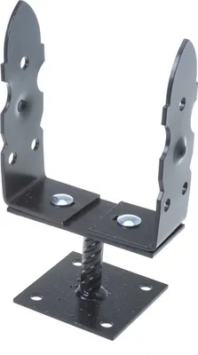 Produktbild von Aqbau® U-Pfostenträger verstellbar 60 - 200mm zum Aufschrauben Aufschraubhülse