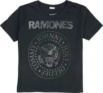 Produktbild von Ramones T-Shirt Uni Kids - Seal Hey Ho Lets Go Backprint schwarz 104