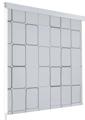 Produktbild von Duschrollo 80x240 cm Quadratmuster