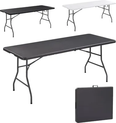 Produktbild von Famanu Klapptisch modern - 182x74cm - Faltbare Tisch - Camping- und Partytisch