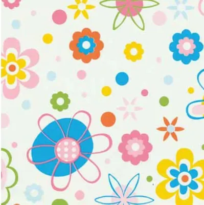 Produktbild von Klebefolie - Möbelfolie bunte Blumen -  45 cm x 200 cm