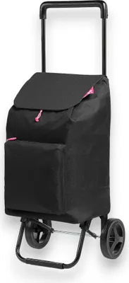 Produktbild von Leichter 42-Liter-Einkaufswagen mit Stahlrahmen und wasserdichter Tasche mit doppeltem Reißverschlussfach Gimi Argo