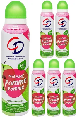 Produktbild von CD Madame Pomme Pomme Deospray mit Apfelduft 6x 150ml