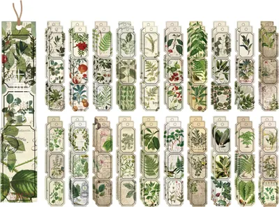 Produktbild von 40pcs Vintage Aufkleber selbstklebende Rose Serie Vintage Botanical Handbook Scrapbooking Sticker Stationery Supplies-Blatt
