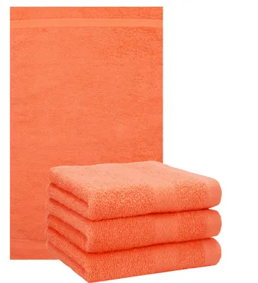 Produktbild von Betz 4 Stück Handtücher 50x100 cm PREMIUM  100% Baumwolle  Farbe: blutorange