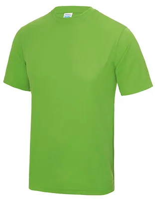 Zdjęcie produktu dla Just Cool JC001 | Cool T-Shirt + certyfikat WRAP + ochrona przeciwsłoneczna UV 30 - Kolor: Lime Green - Rozmiar: S