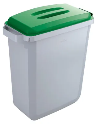Produktbild von DURABLE Abfallbehälter DURABIN 60L + Deckel - grau/grün