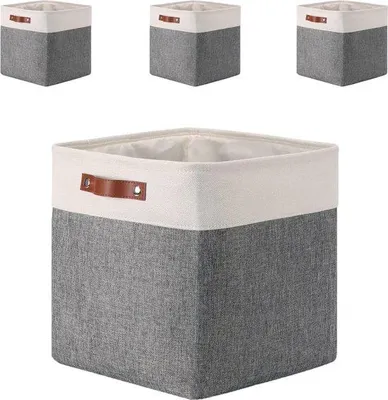 Immagine prodotto di Set di cubi da gioco, 28 x 28 x 28 cm, bianco e grigio, 4 pezzi