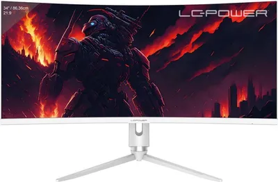 Produktbild von LC-Power 86,36cm (34") LC-M34-Q-C-PRO DP+HDMI+USB-A/-C+RJ45