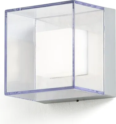 Produktbild von Konstsmide Sanremo Small grau lackiertes Aluminium, klares Polyat Glas (bruchsicher) 7924-310