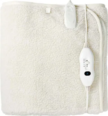 Imagen del producto de Manta eléctrica | Para 1 persona | 150 x 80 cm | 3 niveles de calentamiento | Lavable | Protección contra sobrecalentamiento | Poliéster / Sintético