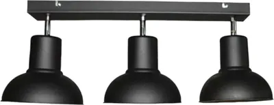 Immagine prodotto di Lampada a sospensione moderna in stile industriale retrò Czajka 2732/Z-B-3, nera, 3 punti luce, E27, IP20, metallo