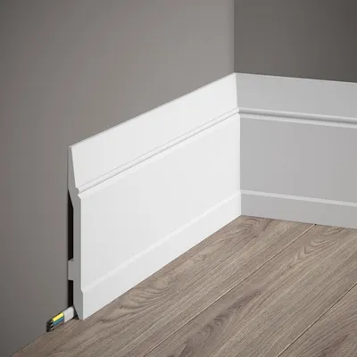 Produktbild von PROVISTON | Sockelleiste Polystyrol | 15 x 144 x 2000 mm | Weiß | Kunststoff