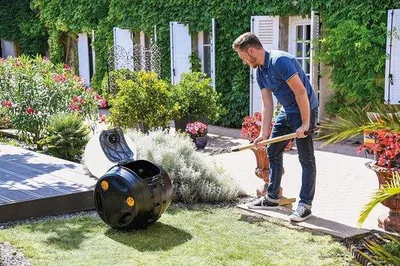 Produktbild von Komposter 2-in-1 - Rotierende Komposttonne mit 100 Liter Volumen